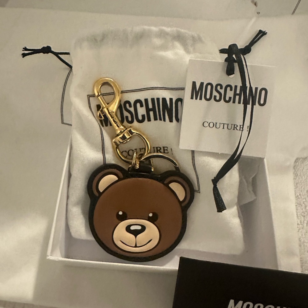 Moschino keychain bag charm